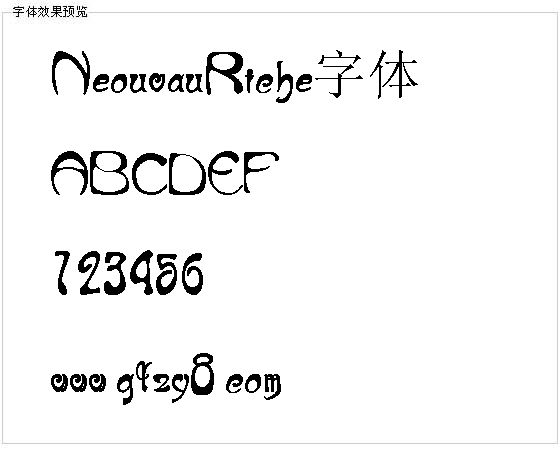 NeouvauRiche字体