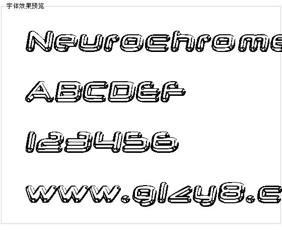 Neurochrome字体