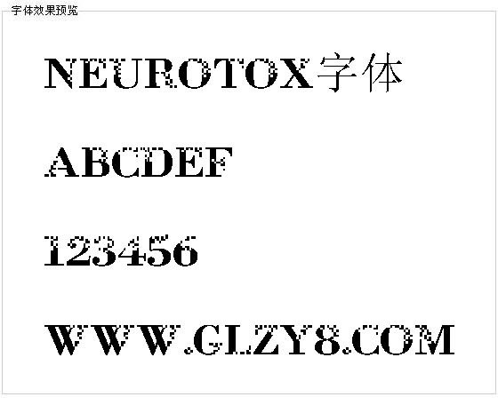 Neurotox字体