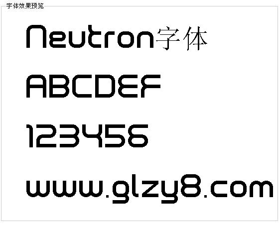 Neutron字体