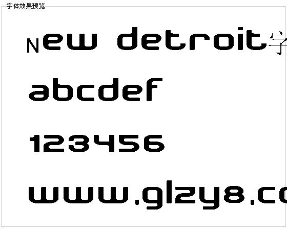 New detroit字体