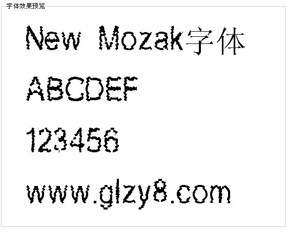 New Mozak字体