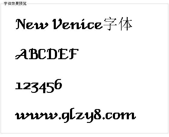 New Venice字体