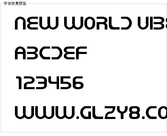 New World Vibes字体