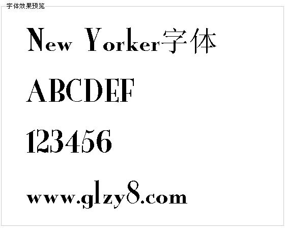 New Yorker字体