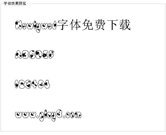 Newlywed字体免费下载