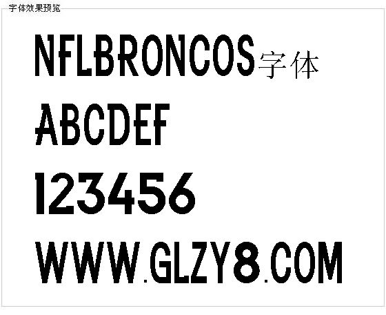 Nflbroncos字体