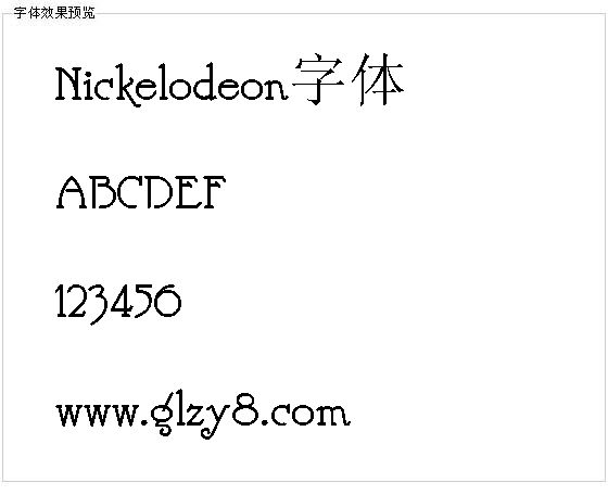 Nickelodeon字体