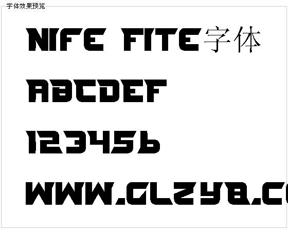 Nife Fite字体