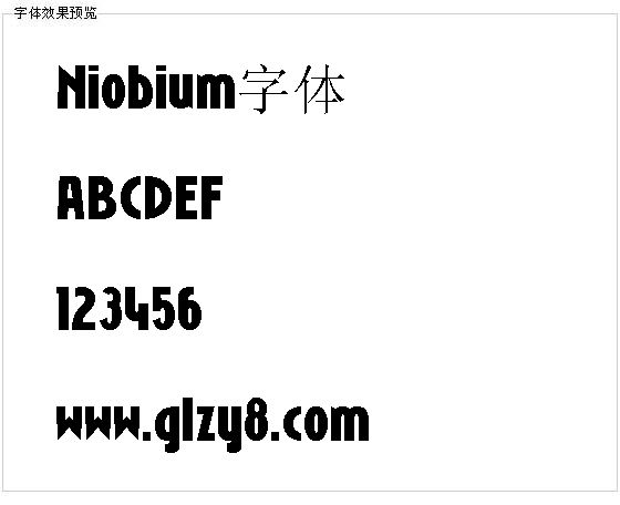 Niobium字体