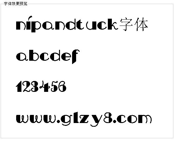 NipAndTuck字体