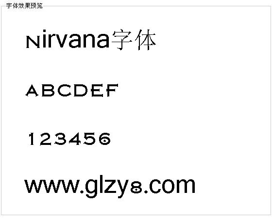 Nirvana字体