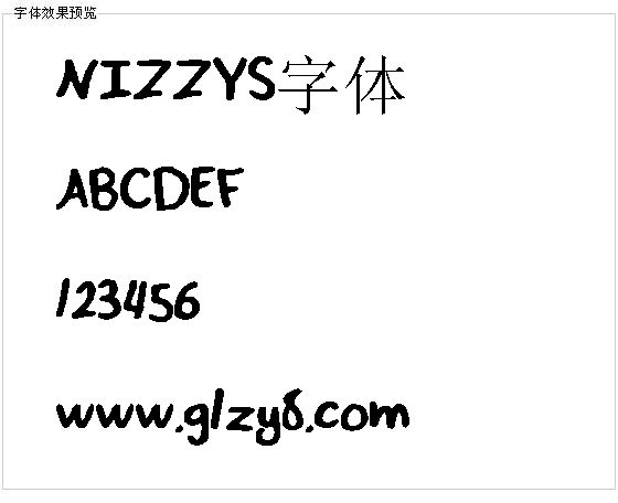 NIZZYS字体