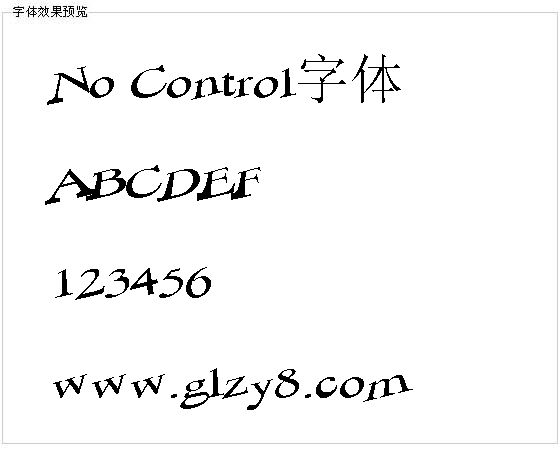 No Control字体