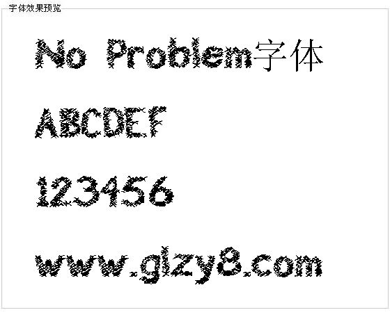 No Problem字体