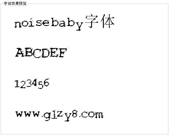 noisebaby字体