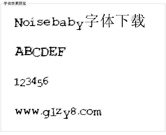 Noisebaby字体下载