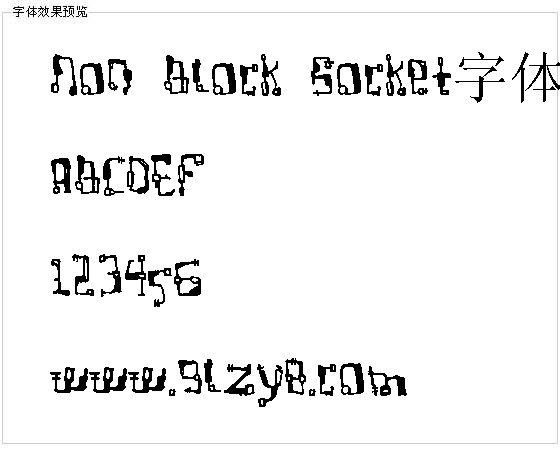 Non Block Socket字体