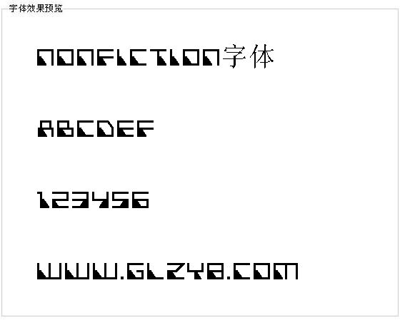 Nonfiction字体