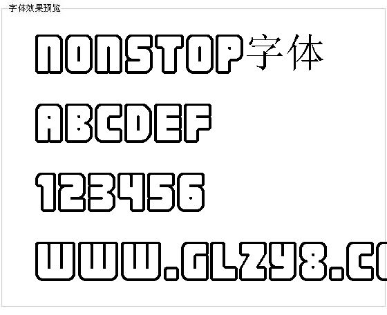 Nonstop字体