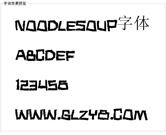 Noodlesoup字体