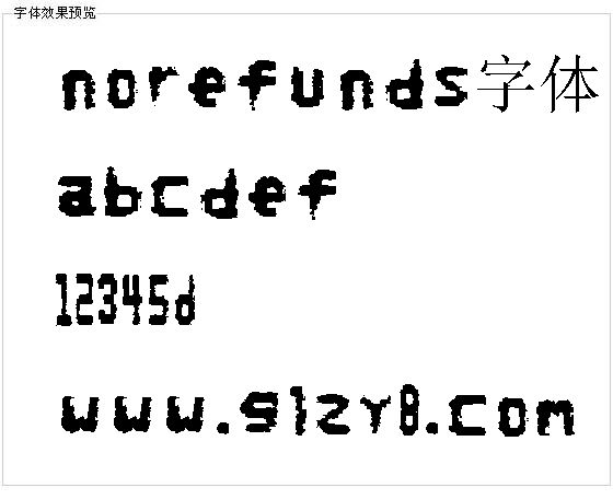 NoRefunds字体