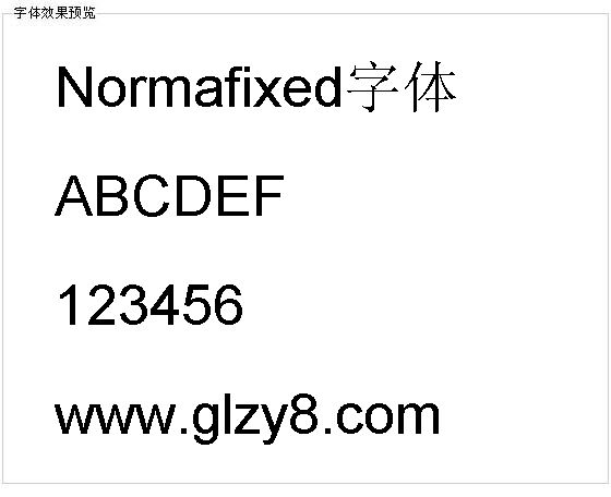 Normafixed字体