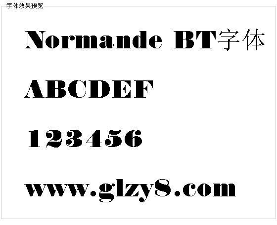 Normande BT字体