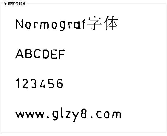 Normograf字体