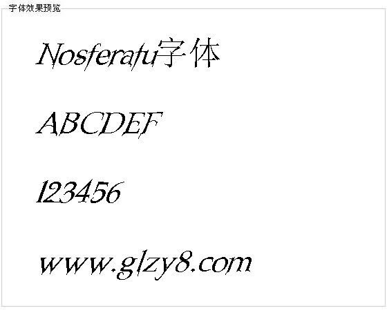 Nosferatu字体