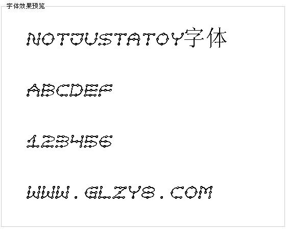 notjustatoy字体