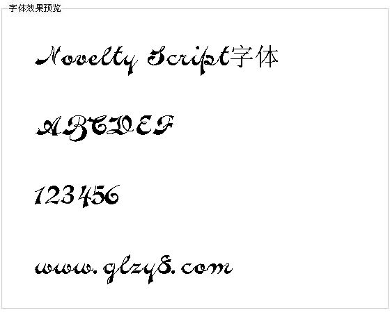 Novelty Script字体