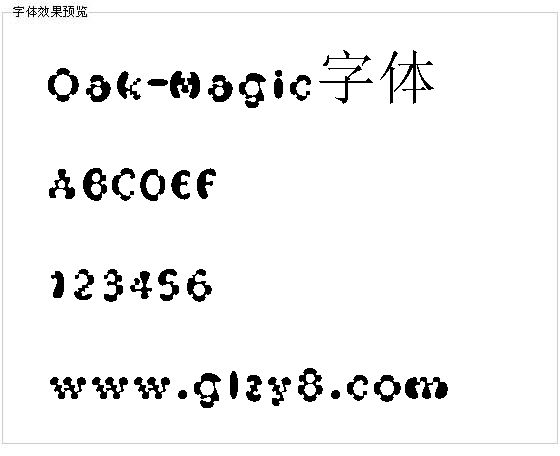 Oak-Magic字体