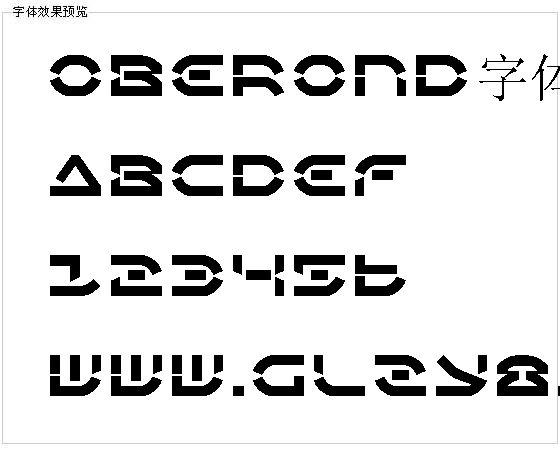 Oberond字体