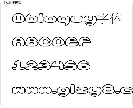 Obloquy字体