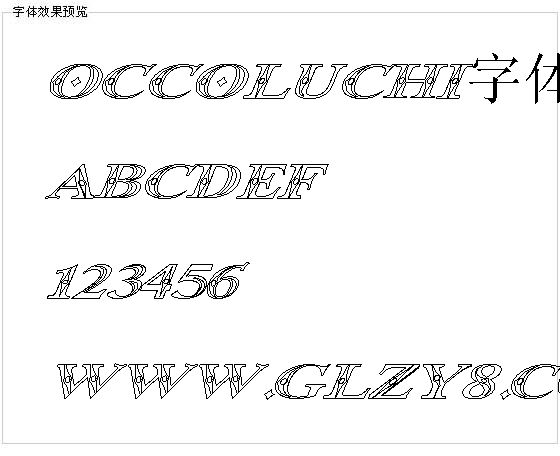 Occoluchi字体