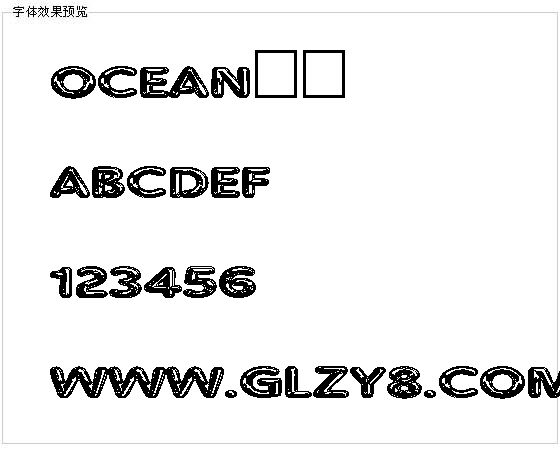 OCEAN字体