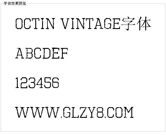 octin vintage字体