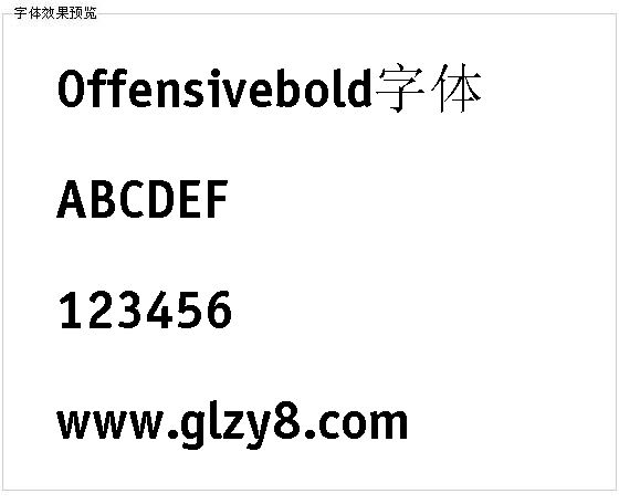 Offensivebold字体