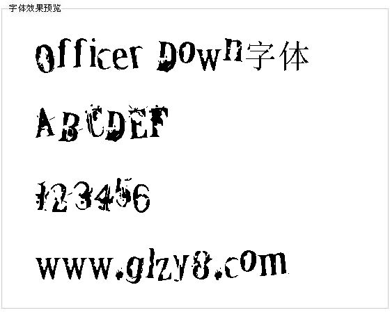 Officer Down字体