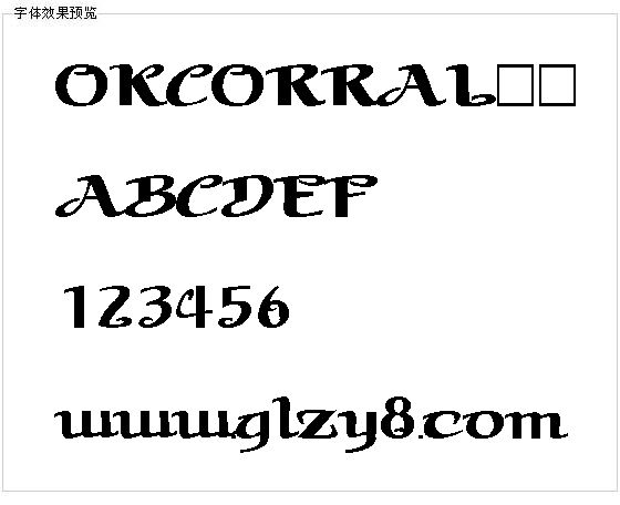 OKCORRAL字体