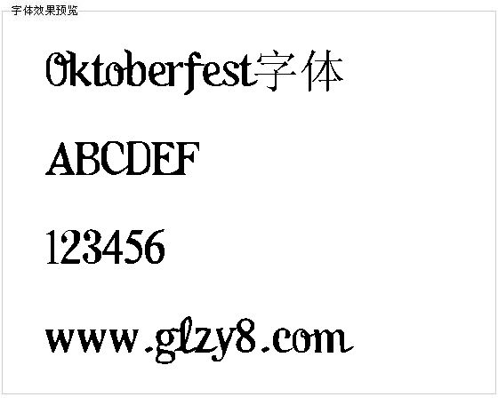 Oktoberfest字体