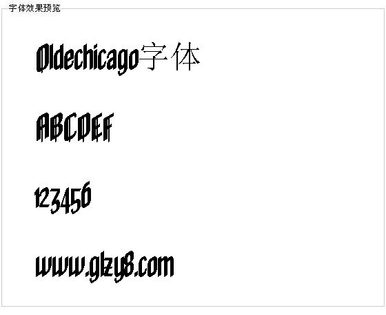 Oldechicago字体