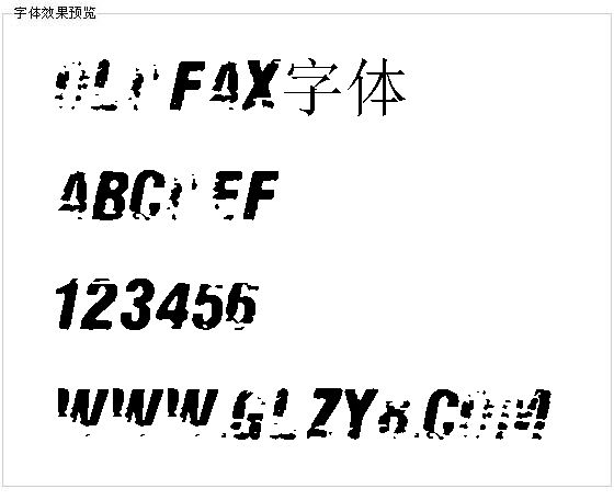 Oldfax字体