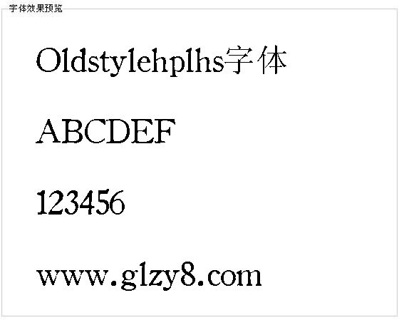 Oldstylehplhs字体