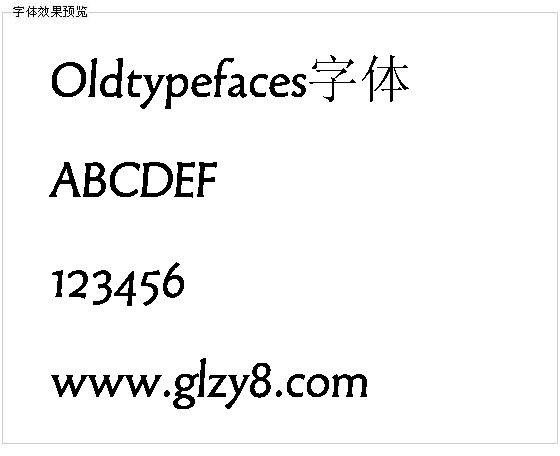 Oldtypefaces字体