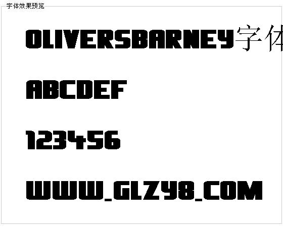 Oliversbarney字体