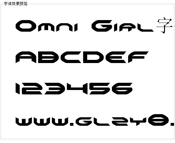 Omni Girl字体