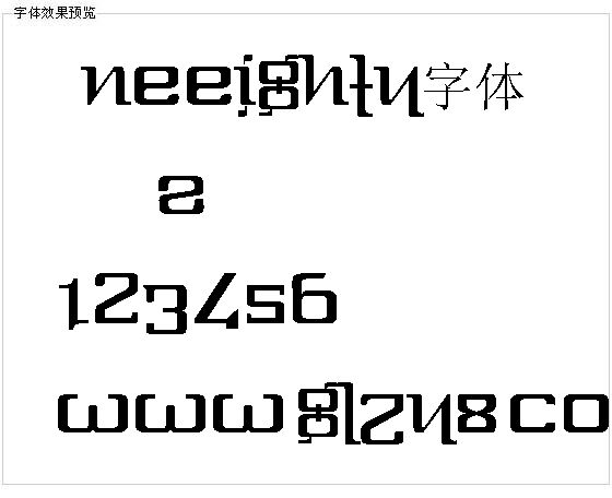 Oneeighty字体