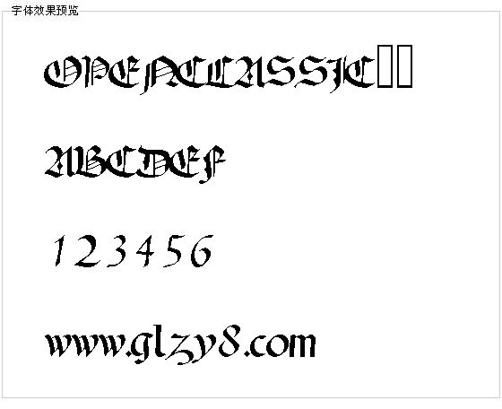 OPENCLASSIC字体
